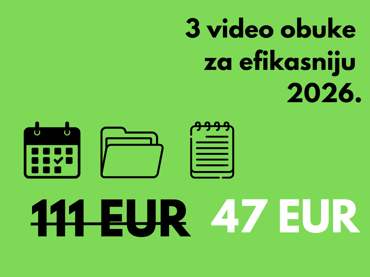 Specijalna ponuda = 3 video obuke za 47 EUR-a